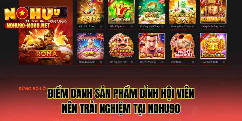 Kho game cực hot tại trang chủ